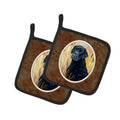 Curly Coated Retriever Pot Holder Set of 2 Heat Resistant Quilted Hot Pads 7.5 x 7.5 Inch, Insulated Kitchen Trivets for Cooking & Baking