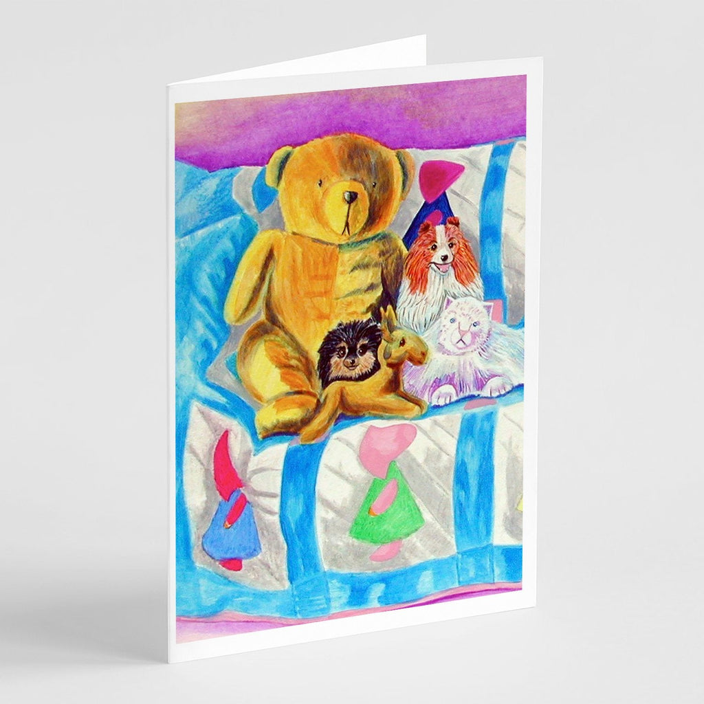 Pomeranian on the Couch Greeting Cards Pack of 8 Blank Cards with Envelopes Whimsical A7 Size 5x7