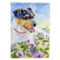 Jack Russell Terrier House Flag 28x40 Porch Sleeve Pole Decorative Outside Yard Banner Artwork Wall Hanging, Polyester