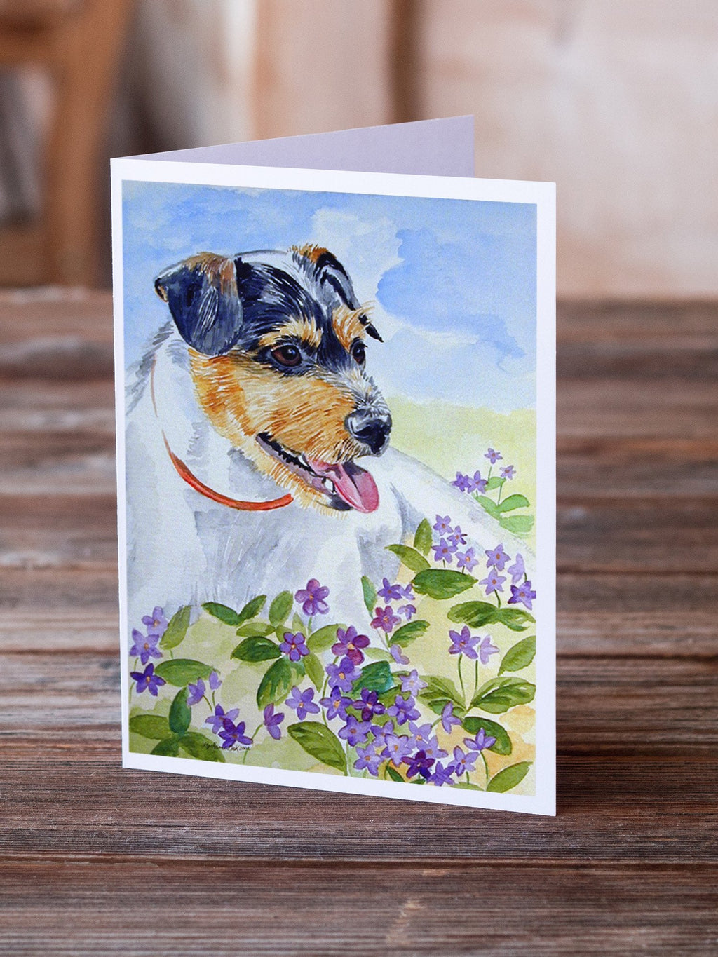 Jack Russell Terrier Greeting Cards Pack of 8 Blank Cards with Envelopes Whimsical A7 Size 5x7