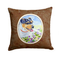 Jack Russell Terrier Decorative Throw Pillow 14x14 Indoor Outdoor Accent Cushion, Fabric Cover with Insert for Sofa, Bed, Porch & Living Room