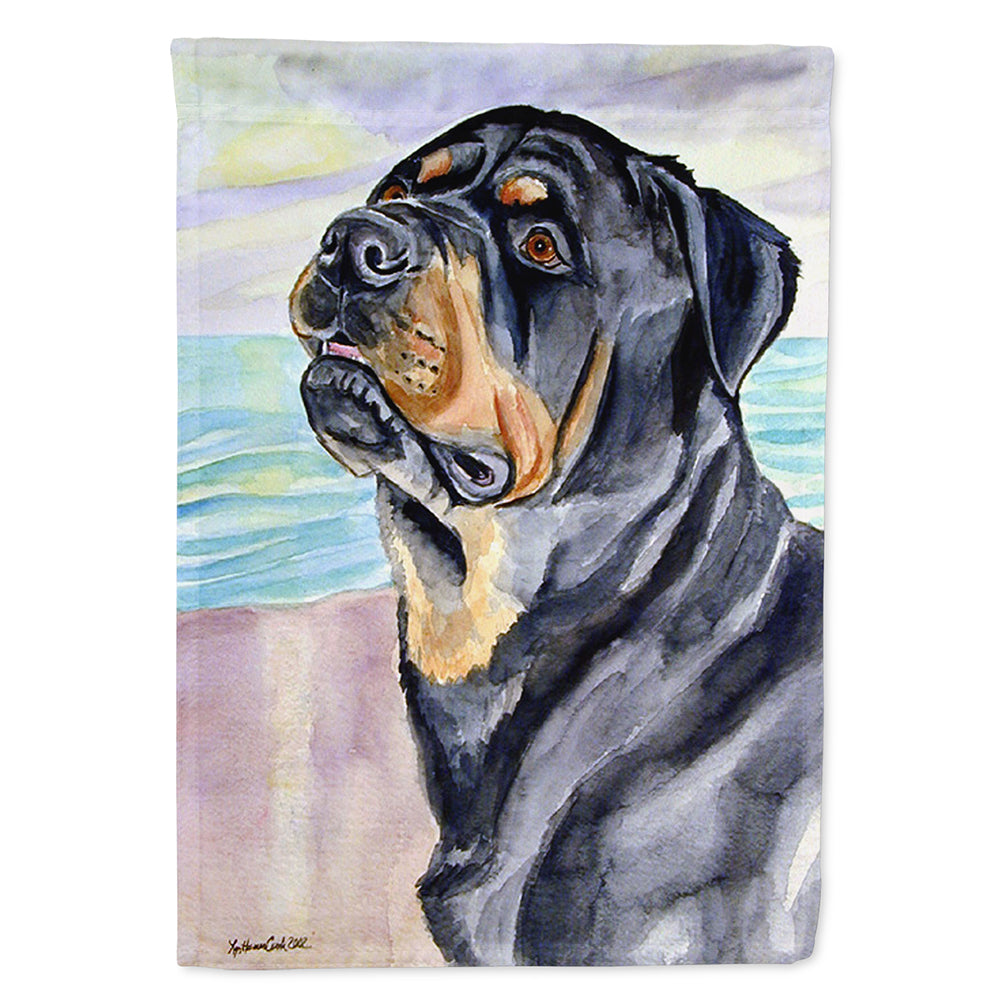 Rottweiler House Flag 28x40 Porch Sleeve Pole Decorative Outside Yard Banner Artwork Wall Hanging, Polyester