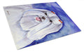 Maltese Cutting Board Tempered Glass Kitchen Cutting Surface, Heat Resistant Chopping, Non-Slip Feet, Food Prep & Serving