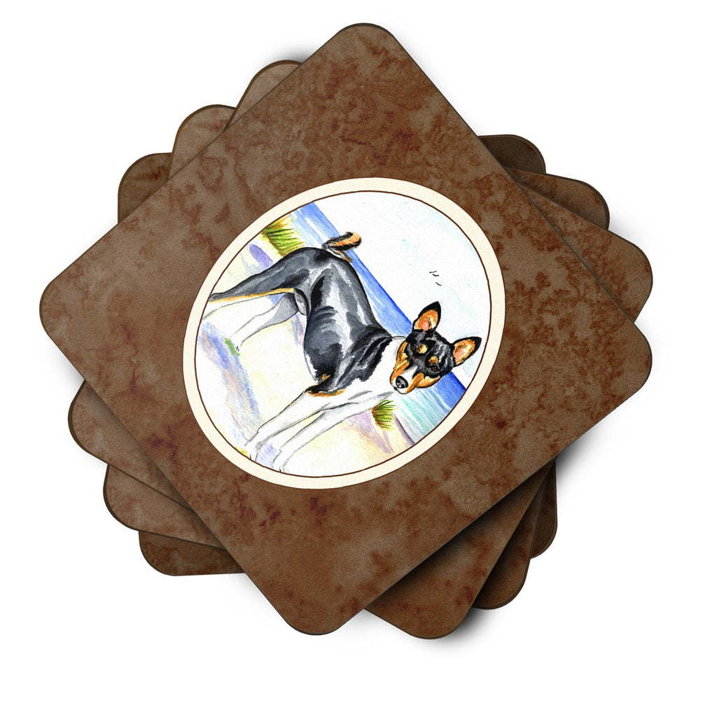 Basenji Foam Coasters Set of 4 Cup Coasters for Indoor Outdoor, Tabletop Protection, Anti Slip, Mouse pad Material