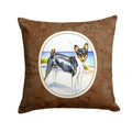 Basenji Decorative Throw Pillow 14x14 Indoor Outdoor Accent Cushion, Fabric Cover with Insert for Sofa, Bed, Porch & Living Room