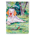 Clumber Spaniel House Flag 28x40 Porch Sleeve Pole Decorative Outside Yard Banner Artwork Wall Hanging, Polyester