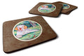 Clumber Spaniel Foam Coasters Set of 4 Cup Coasters for Indoor Outdoor, Tabletop Protection, Anti Slip, Mouse pad Material