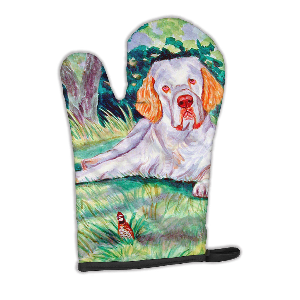 Clumber Spaniel Oven Mitt Heat Resistant Thick Oven Mitt for Hot Pans and Oven, Kitchen Mitt Protect Hands, Cooking Baking Glove