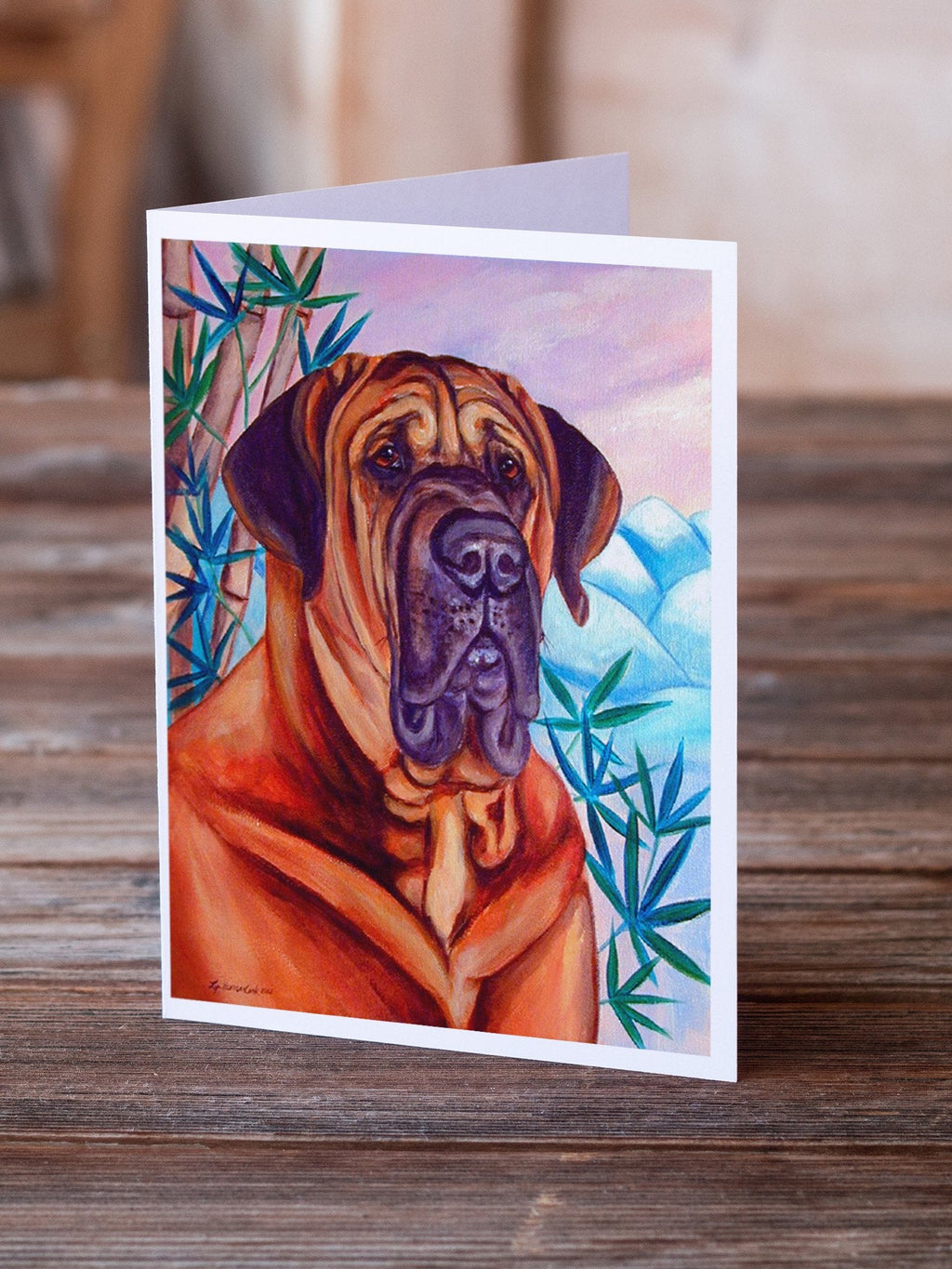 Tosa Inu Greeting Cards Pack of 8 Blank Cards with Envelopes Whimsical A7 Size 5x7