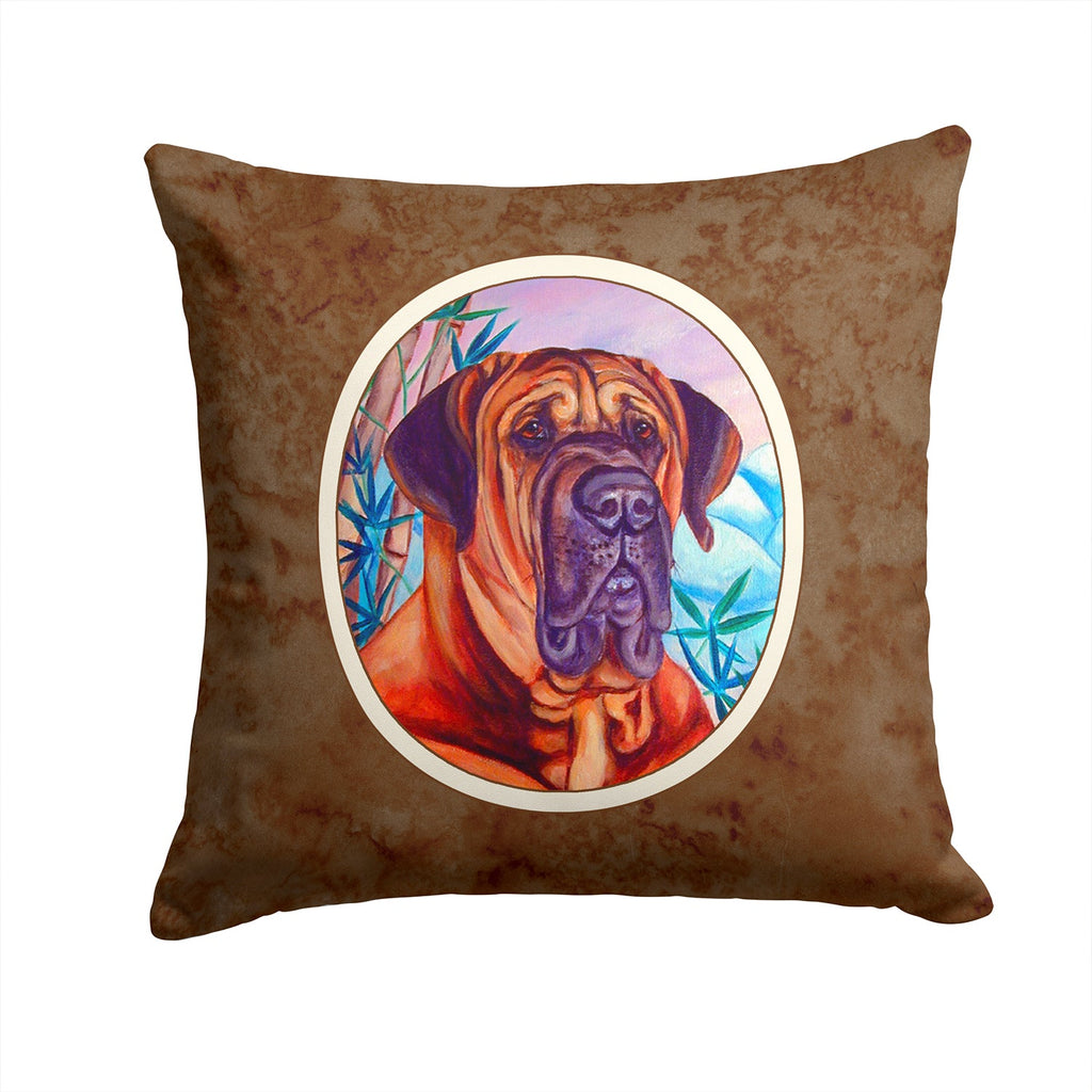 Tosa Inu Decorative Throw Pillow 14x14 Indoor Outdoor Accent Cushion, Fabric Cover with Insert for Sofa, Bed, Porch & Living Room