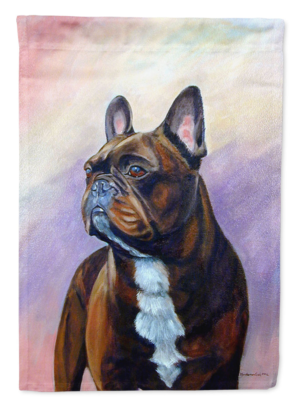 French Bulldog House Flag 28x40 Porch Sleeve Pole Decorative Outside Yard Banner Artwork Wall Hanging, Polyester