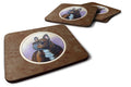 French Bulldog Foam Coasters Set of 4 Cup Coasters for Indoor Outdoor, Tabletop Protection, Anti Slip, Mouse pad Material