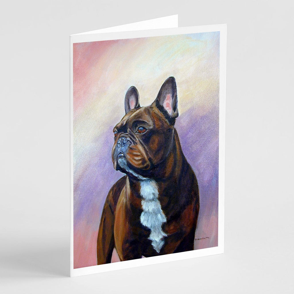 French Bulldog Greeting Cards Pack of 8 Blank Cards with Envelopes Whimsical A7 Size 5x7