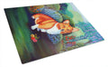 Corgi Cutting Board Tempered Glass Kitchen Cutting Surface, Heat Resistant Chopping, Non-Slip Feet, Food Prep & Serving