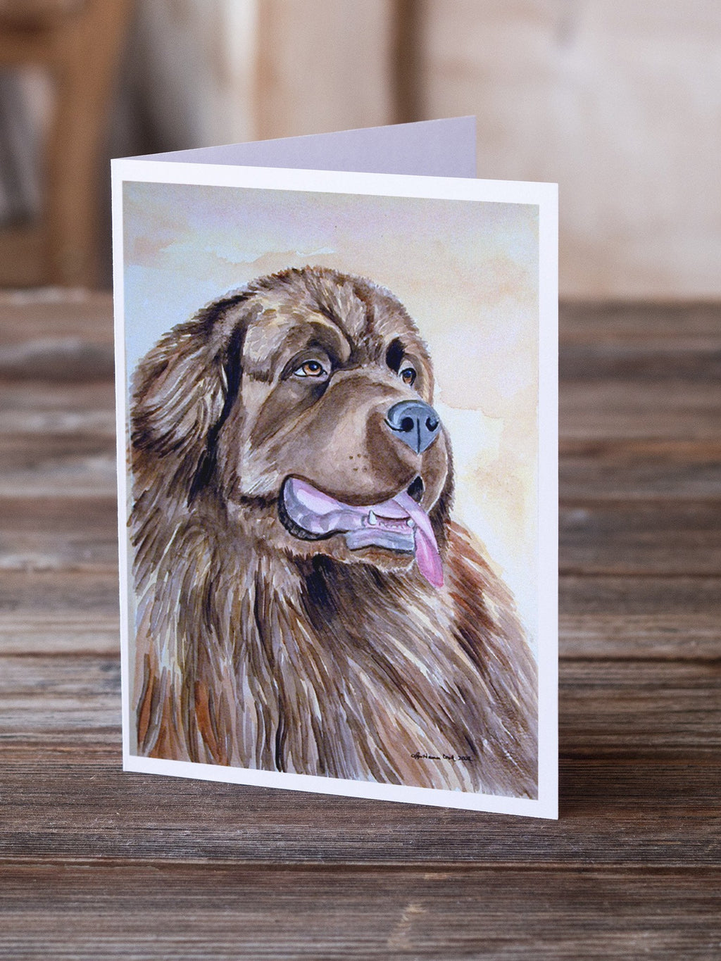 Newfoundland Greeting Cards Pack of 8 Blank Cards with Envelopes Whimsical A7 Size 5x7