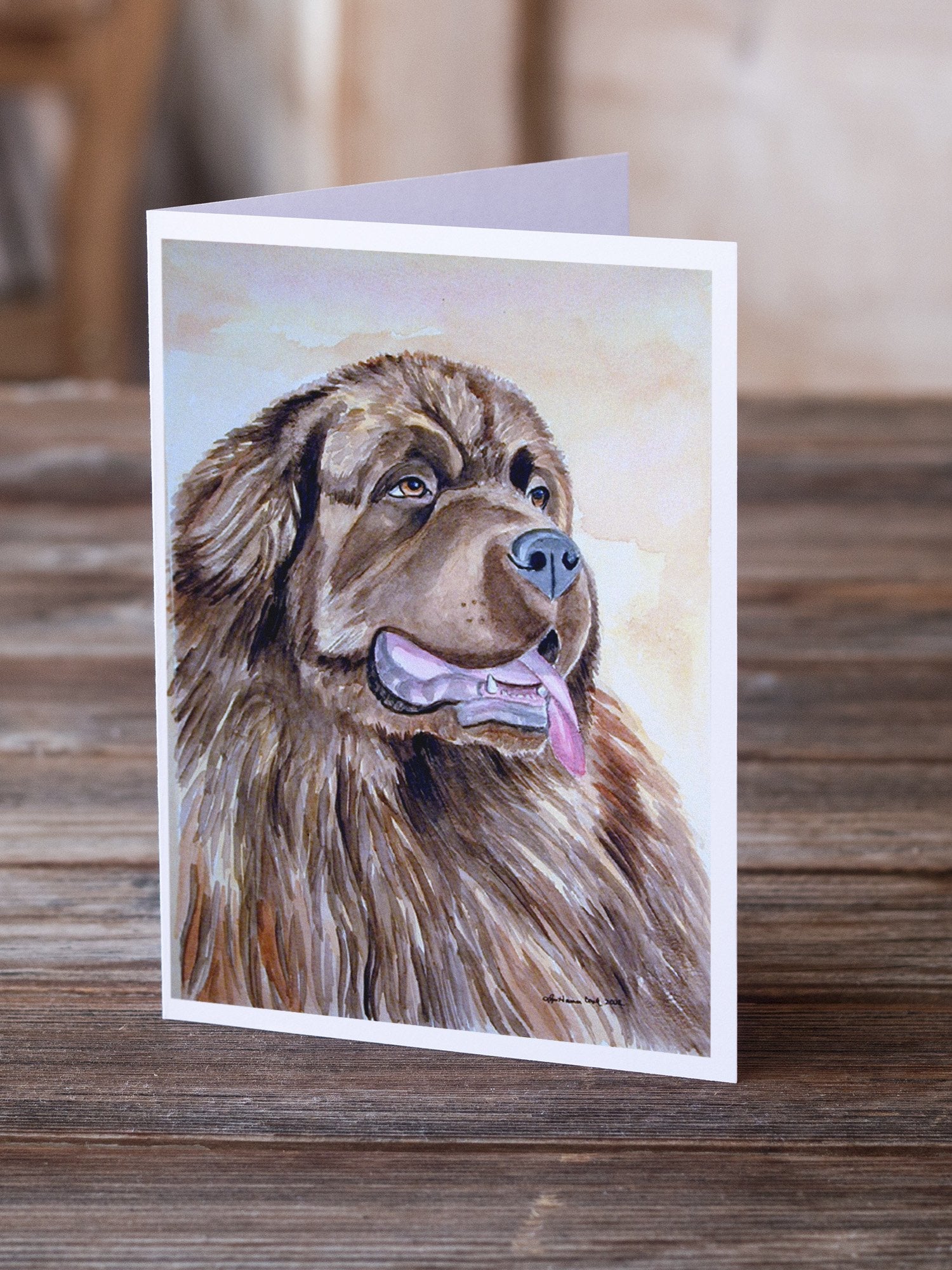 Newfoundland Greeting Cards Pack of 8 Blank Cards with Envelopes Whimsical A7 Size 5x7