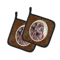 Newfoundland Pot Holder Set of 2 Heat Resistant Quilted Hot Pads 7.5 x 7.5 Inch, Insulated Kitchen Trivets for Cooking & Baking