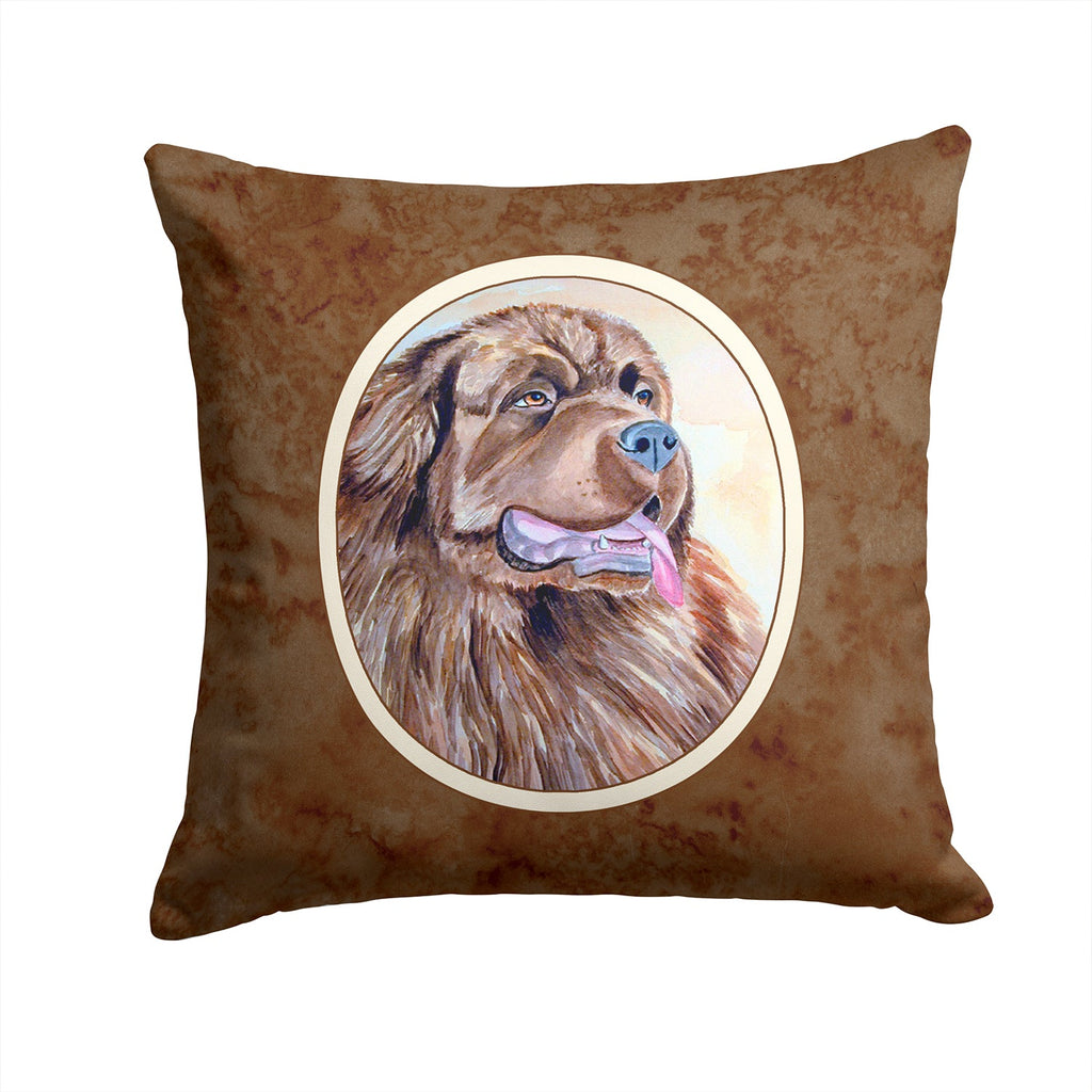 Newfoundland Decorative Throw Pillow 14x14 Indoor Outdoor Accent Cushion, Fabric Cover with Insert for Sofa, Bed, Porch & Living Room