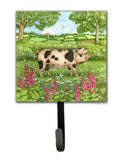 Pigs Meadowsweet by Debbie Cook Leash or Key Holder Wall Hooks, Key Hooks Holder, Coat Rack Wall Mount, Coat Hooks, Hooks for Hanging Keys, Towels, Aprons, Leashes