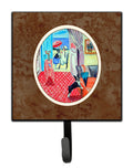 Lady with her Boston Terrier Leash or Key Holder Wall Hooks, Key Hooks Holder, Coat Rack Wall Mount, Coat Hooks, Hooks for Hanging Keys, Towels, Aprons, Leashes