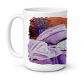 Fox Terrier Waiting on Mom Ceramic Coffee Mug 15 oz Decorative Large C Handle Mug Cup for Tea, Cocoa Hot Chocolate