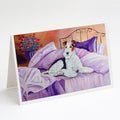 Fox Terrier Waiting on Mom Greeting Cards Pack of 8 Blank Cards with Envelopes Whimsical A7 Size 5x7