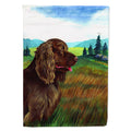 Sussex Spaniel House Flag 28x40 Porch Sleeve Pole Decorative Outside Yard Banner Artwork Wall Hanging, Polyester
