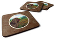 Sussex Spaniel Foam Coasters Set of 4 Cup Coasters for Indoor Outdoor, Tabletop Protection, Anti Slip, Mouse pad Material