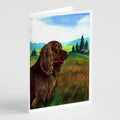 Sussex Spaniel Greeting Cards Pack of 8 Blank Cards with Envelopes Whimsical A7 Size 5x7
