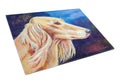 Saluki Cutting Board Tempered Glass Kitchen Cutting Surface, Heat Resistant Chopping, Non-Slip Feet, Food Prep & Serving
