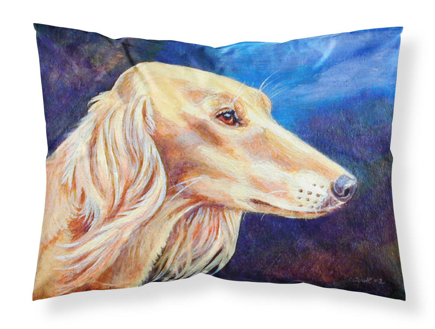 Saluki Standard Pillowcase Lightweight Super Soft Easy Care Decorative Artwork Pillowcase, Standard