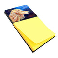 Saluki Watercolor Sticky Note Holder Refillable Dispenser Desk Accessory 3x3 Pad Gift