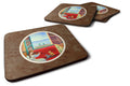 Italian Greyhounds and Violinist Foam Coasters Set of 4 Cup Coasters for Indoor Outdoor, Tabletop Protection, Anti Slip, Mouse pad Material