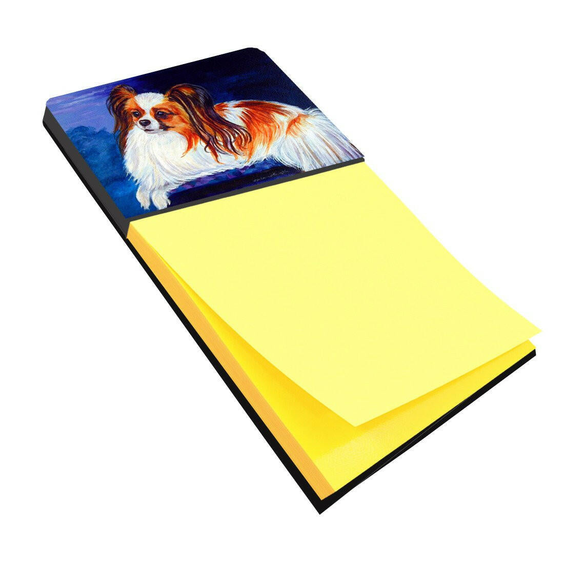 Papillon Watercolor Sticky Note Holder Refillable Dispenser Desk Accessory 3x3 Pad Gift