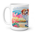 Great Pyrenees Ceramic Coffee Mug 15 oz Decorative Large C Handle Mug Cup for Tea, Cocoa Hot Chocolate