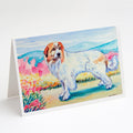 Great Pyrenees Greeting Cards Pack of 8 Blank Cards with Envelopes Whimsical A7 Size 5x7