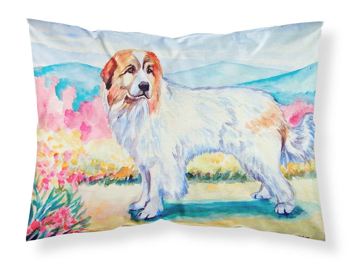 Great Pyrenees Standard Pillowcase Lightweight Super Soft Easy Care Decorative Artwork Pillowcase, Standard