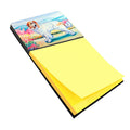 Great Pyrenees Watercolor Sticky Note Holder Refillable Dispenser Desk Accessory 3x3 Pad Gift