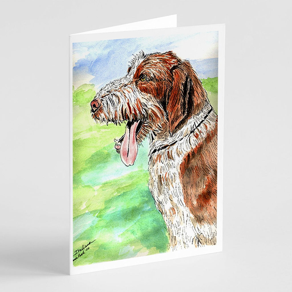Italiano Spinone Greeting Cards Pack of 8 Blank Cards with Envelopes Whimsical A7 Size 5x7
