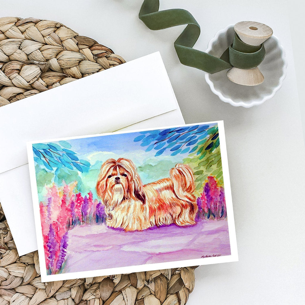 Shih Tzu Greeting Cards Pack of 8 Blank Cards with Envelopes Whimsical A7 Size 5x7