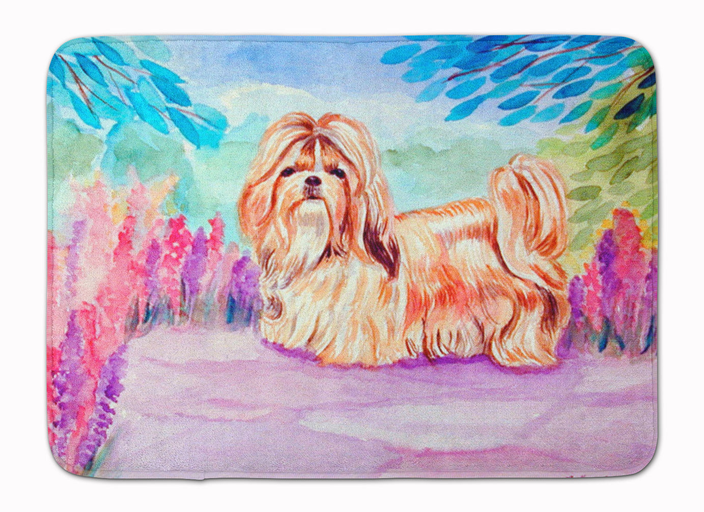 Shih Tzu Memory Foam Kitchen Mat Machine Washable Anti-Fatigue Cushion Comfort Bath or Kitchen Rug