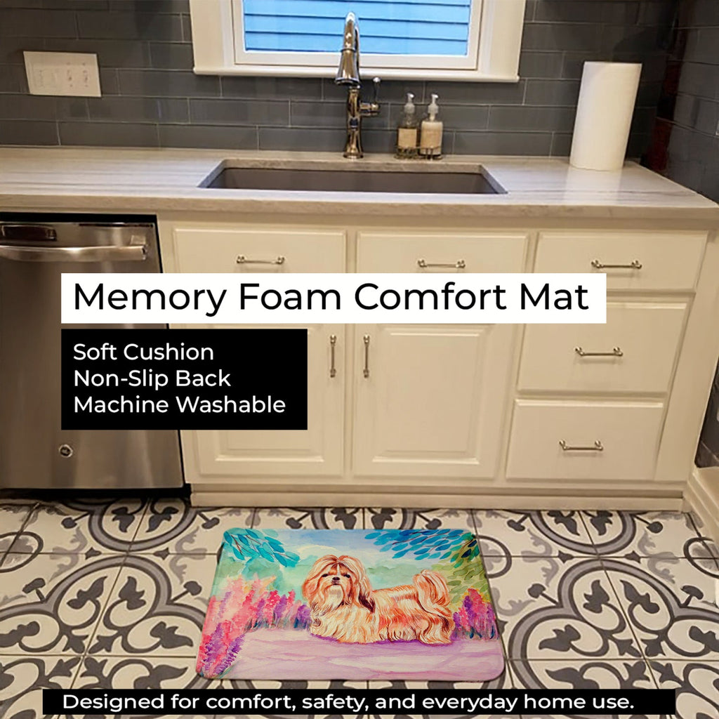 Shih Tzu Memory Foam Kitchen Mat Machine Washable Anti-Fatigue Cushion Comfort Bath or Kitchen Rug