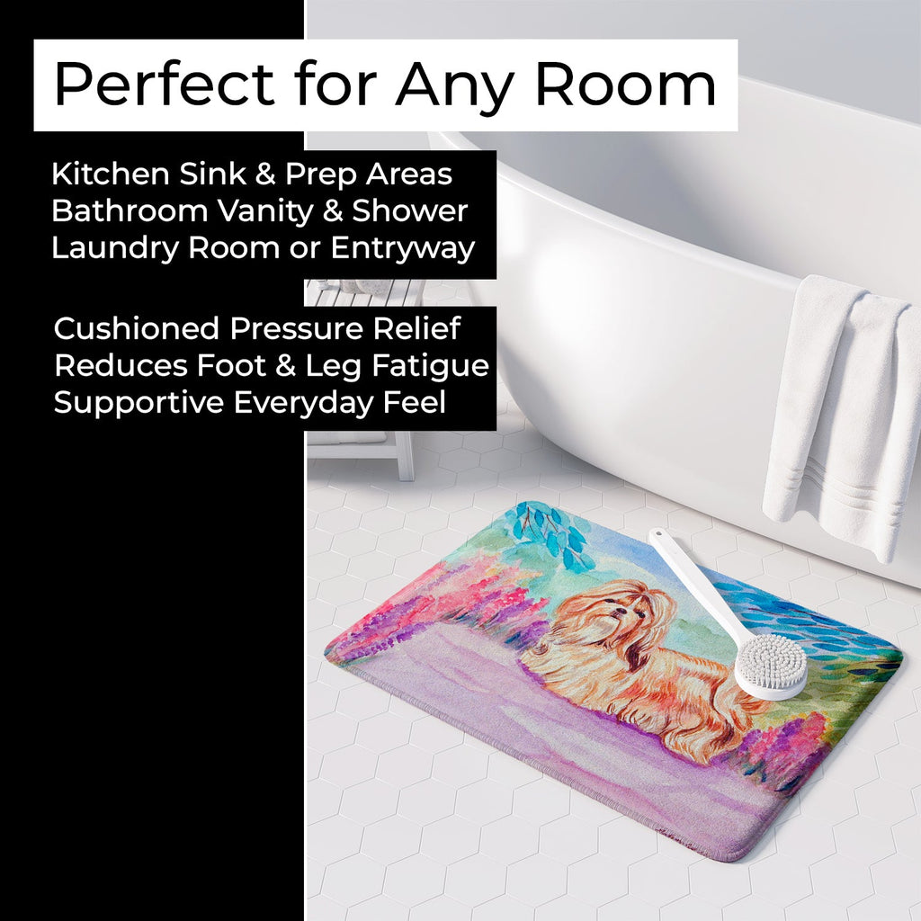 Shih Tzu Memory Foam Kitchen Mat Machine Washable Anti-Fatigue Cushion Comfort Bath or Kitchen Rug