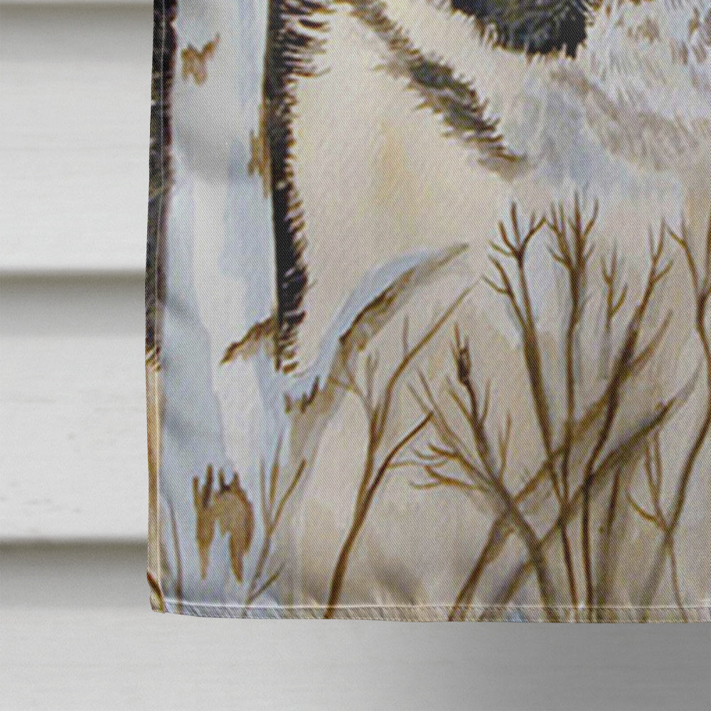 Siberian Husky House Flag 28x40 Porch Sleeve Pole Decorative Outside Yard Banner Artwork Wall Hanging, Polyester