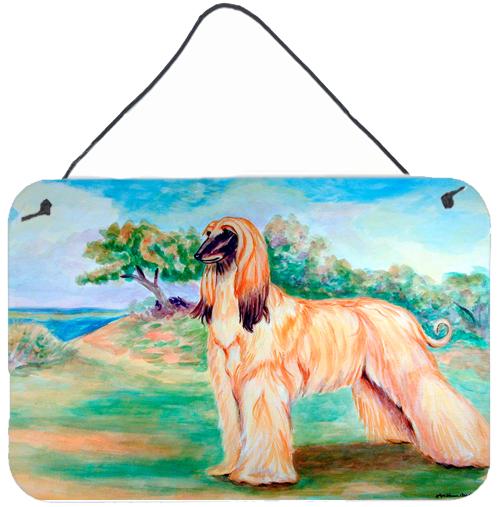 Afghan Hound Wall or Door Hanging Prints Aluminum Metal Sign Kitchen Wall Bar Bathroom Plaque Home Decor, 8HX12W, Multicolor