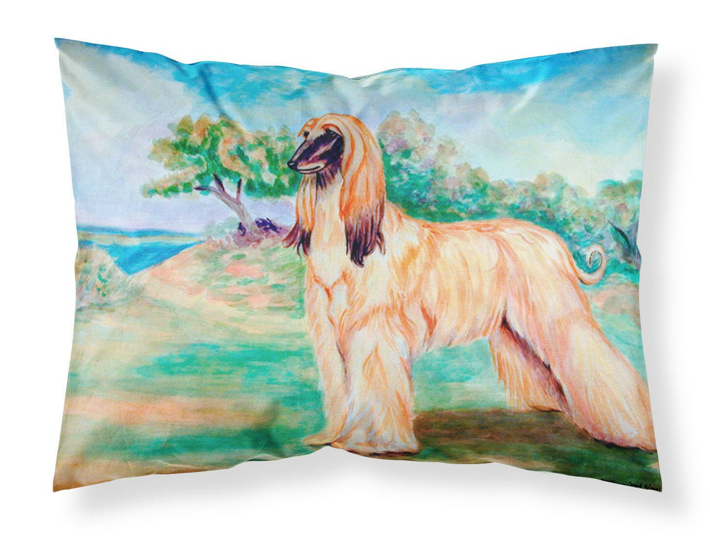 Afghan Hound Standard Pillowcase Lightweight Super Soft Easy Care Decorative Artwork Pillowcase, Standard