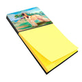 Afghan Hound Watercolor Sticky Note Holder Refillable Dispenser Desk Accessory 3x3 Pad Gift