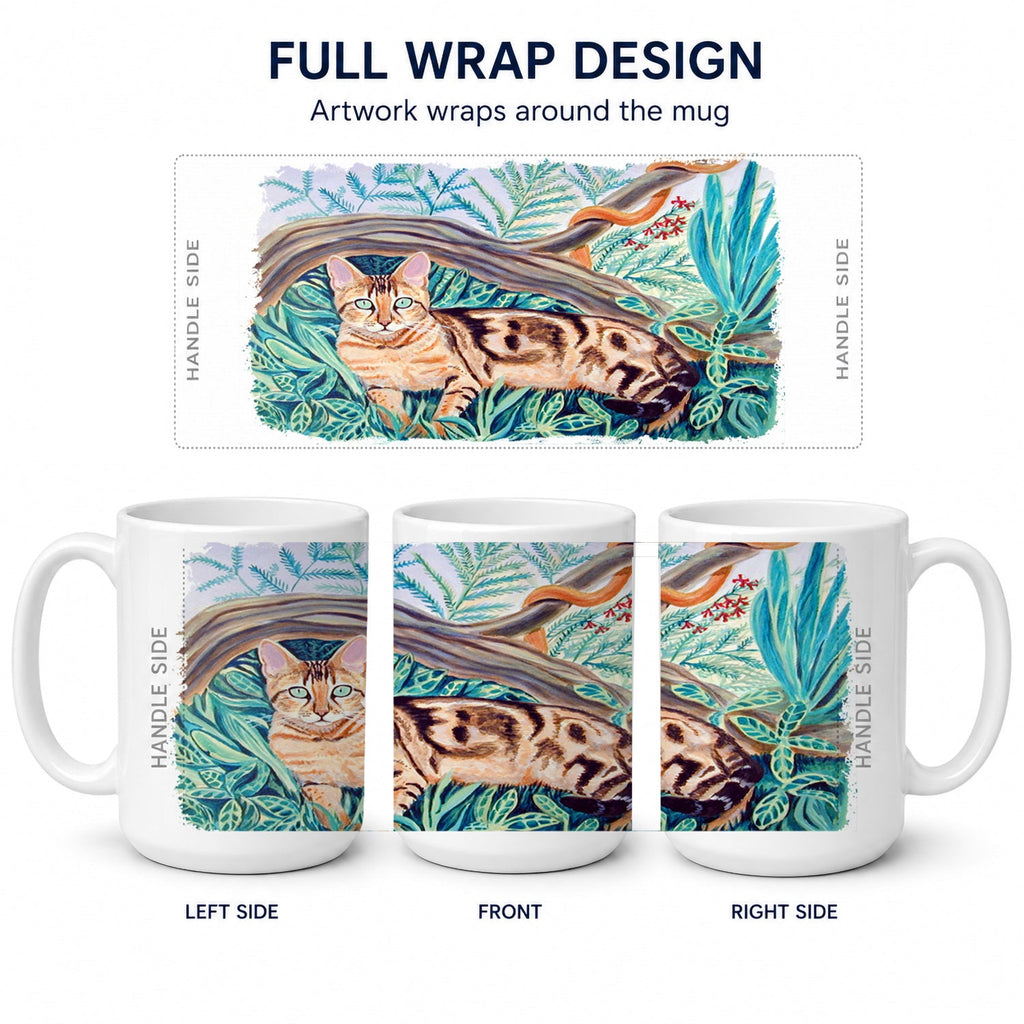 Cat - Maine Coon Ceramic Coffee Mug 15 oz Decorative Large C Handle Mug Cup for Tea, Cocoa Hot Chocolate