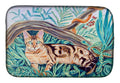 Cat - Maine Coon Dish Drying Mat Absorbent Dish Drying Mat Pad for Kitchen Counter Dish Drainer Mat for Countertop, 14 x 21", Multicolor