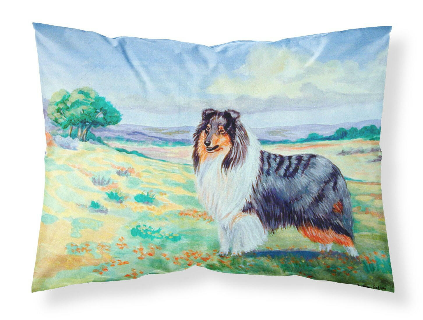 Collie Standard Pillowcase Lightweight Super Soft Easy Care Decorative Artwork Pillowcase, Standard